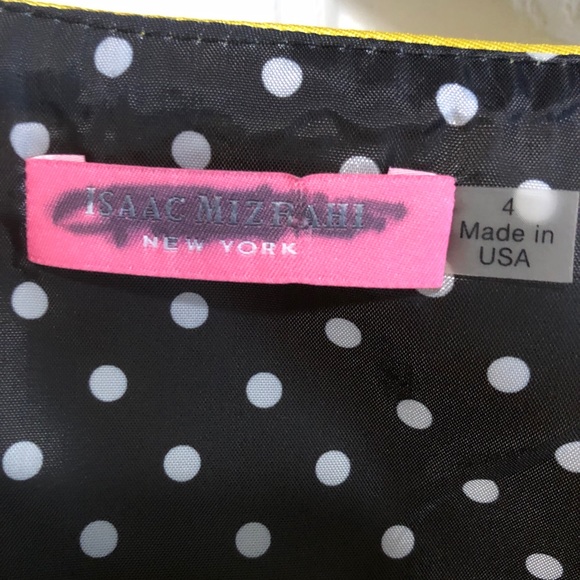 Yellow Isaac Mizrahi Dress with cut-out back - Picture 4 of 4